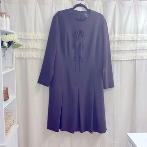 Plus size knee length dress, deep purple color, size 20